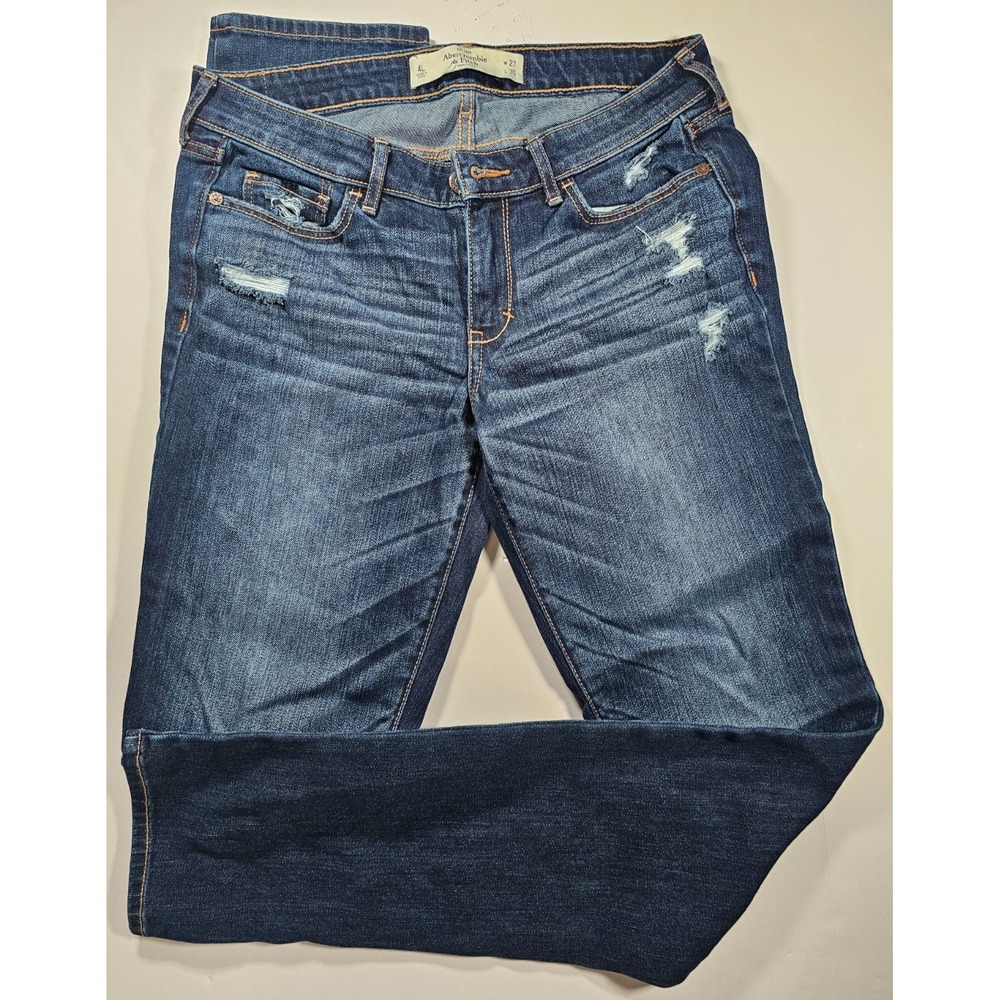 Abercrombie and Fitch The A&F Distress‎ Skinny Jeans Size 4L 27W/35L